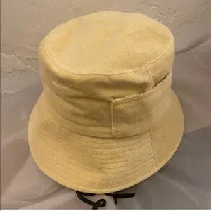Lack of Color - WAVE BUCKET hat - YELLOW TERRY in M - L Lack of Color Wave Bucket Hat - Summer of Sun Yellow Terry  main image 2